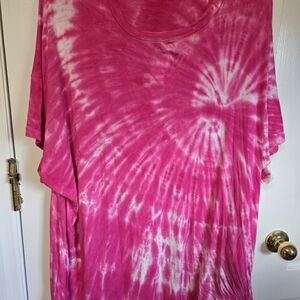 Vibrant Pink Tie-Dye Top